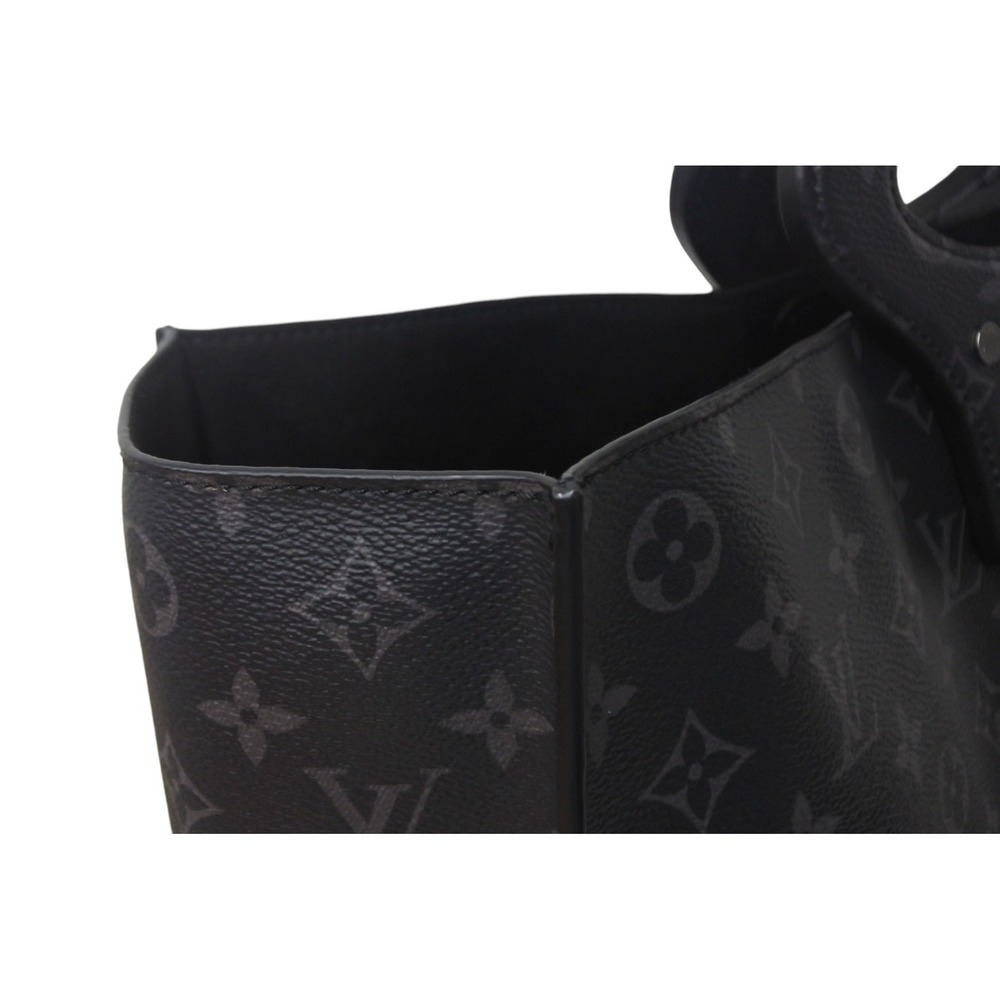 Louis Vuitton Eclipse Gray Black Bag Split Leathe… - image 5